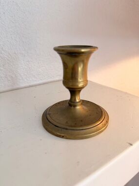 Brass Candle Holder - Classic Brass Home Accent